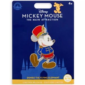 Disney World Mickey Dumbo The Flying Elephant 8/12 Main Attraction Pin LR New